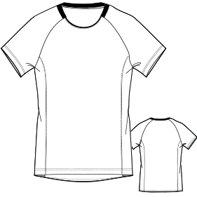 Patron ropa, Fashion sewing pattern, molde confeccion, patronesymoldes.com Football T-Shirt 9592 LADIES T-Shirts